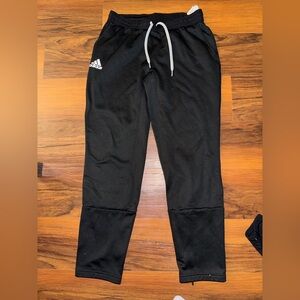 Adidas Black Soccer Pants with Grey Accents